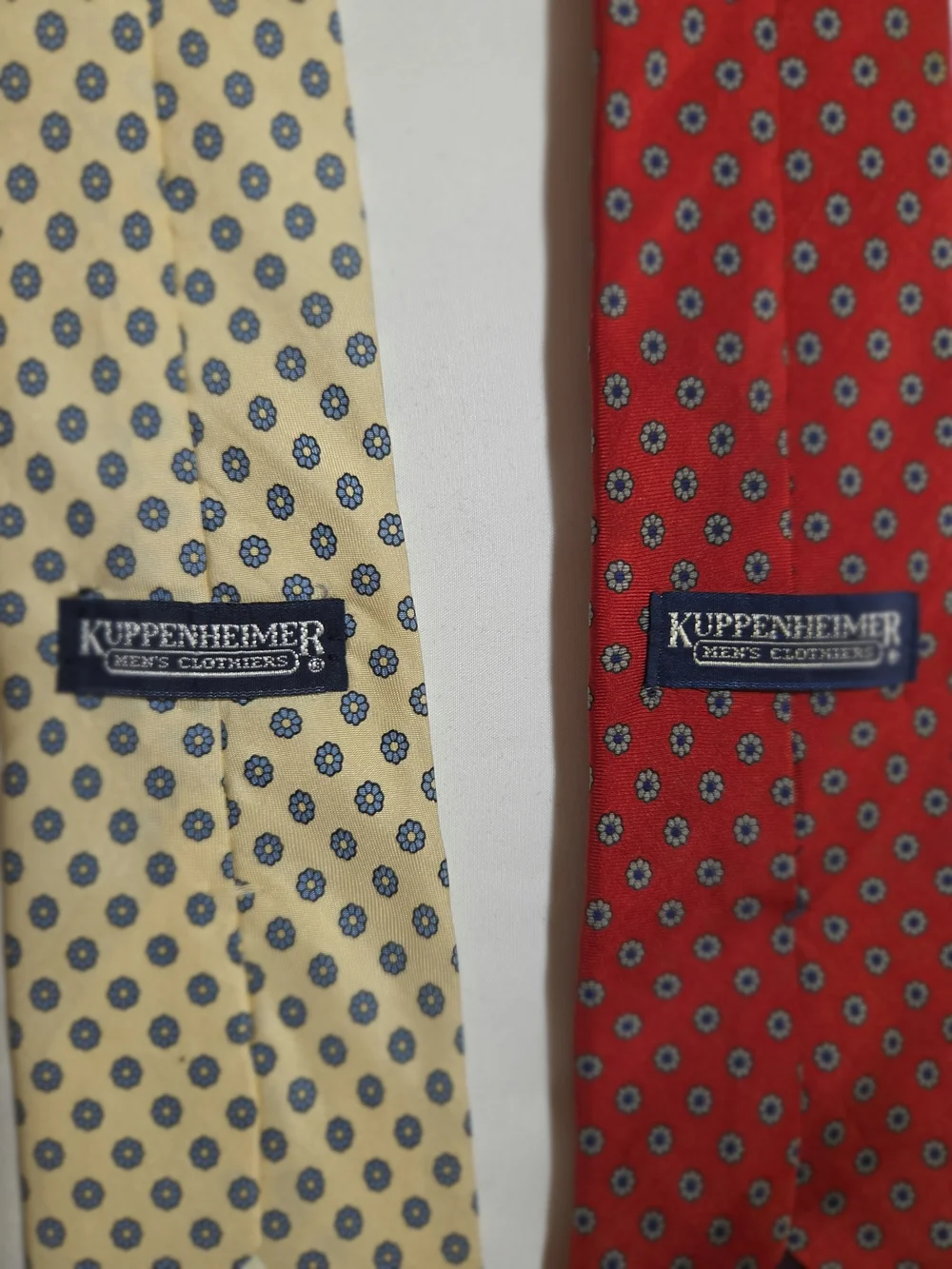 Lot of 4 Vtg Silk Ties Bill Blass, Windsor Hand Made, Kuppenheimer Italian Silk